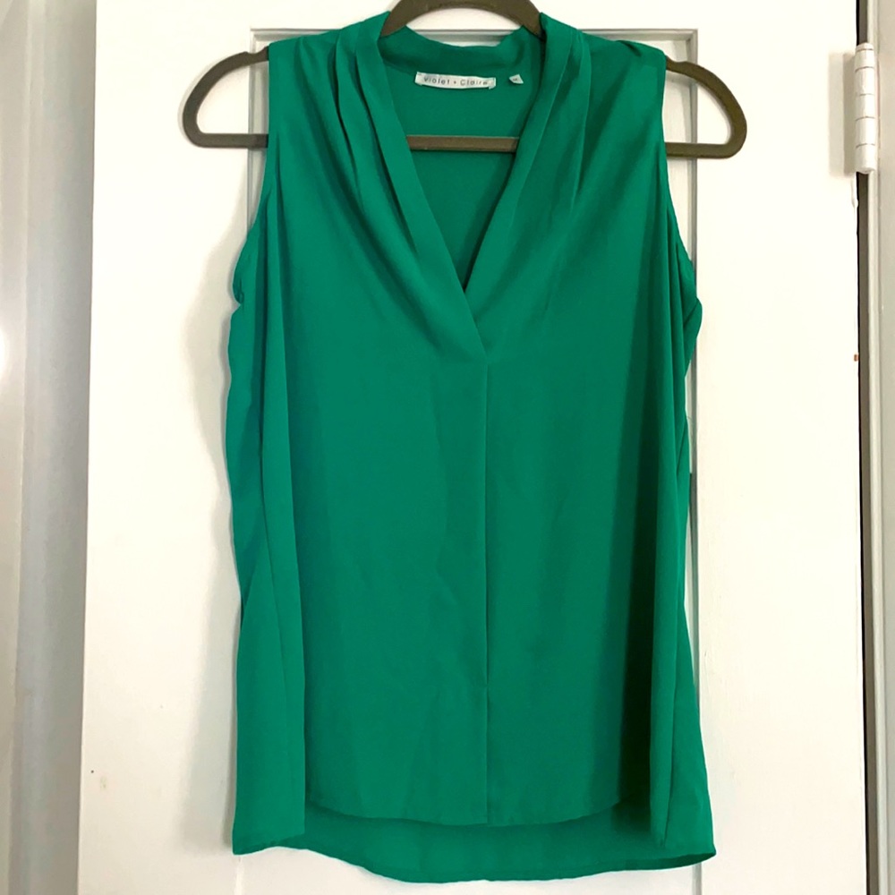 Violet + Claire Green Top
